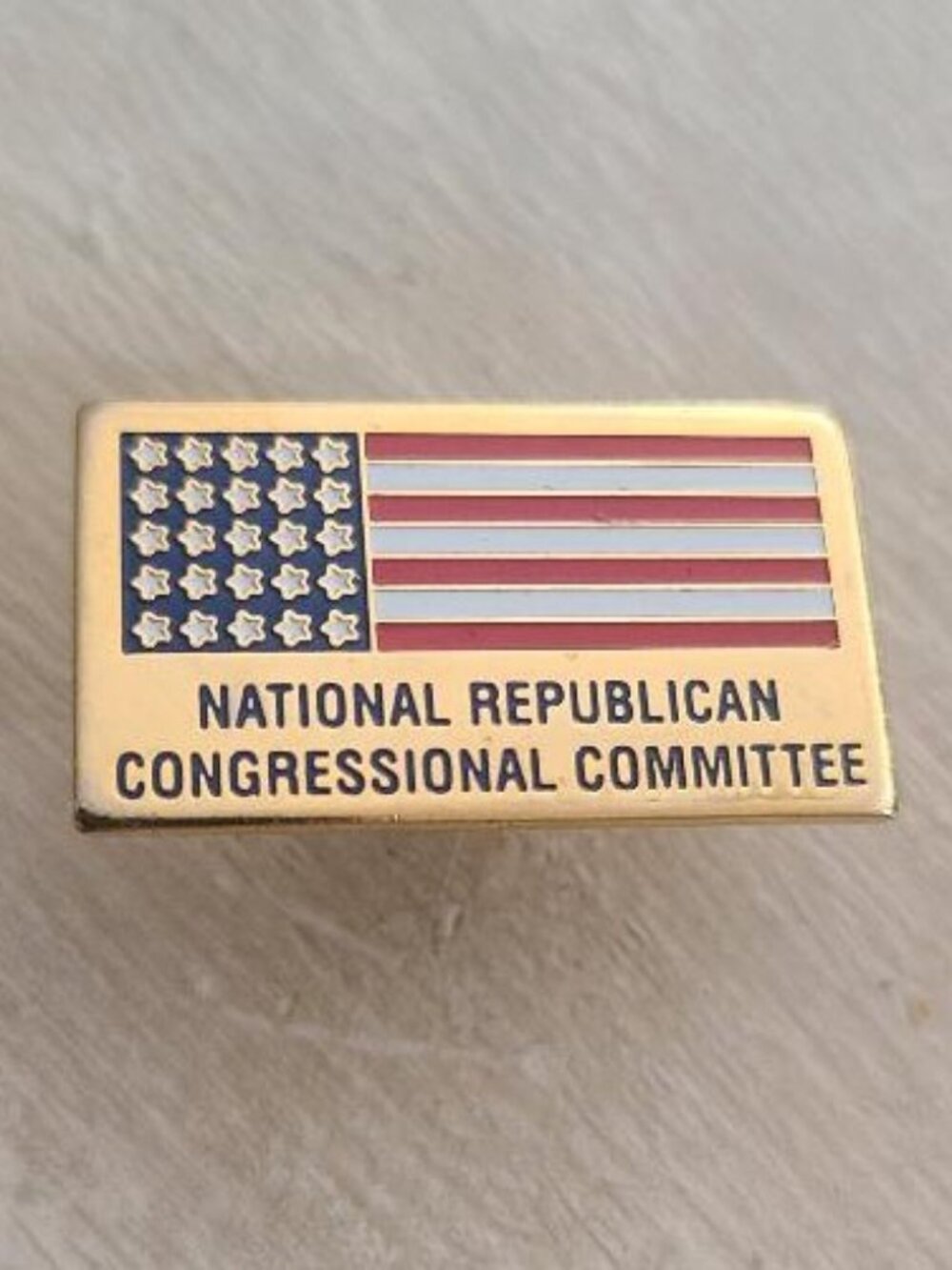 National Republican Congressional Committee (NRCC) 2004 Donor Gold Lapel Pin USA
